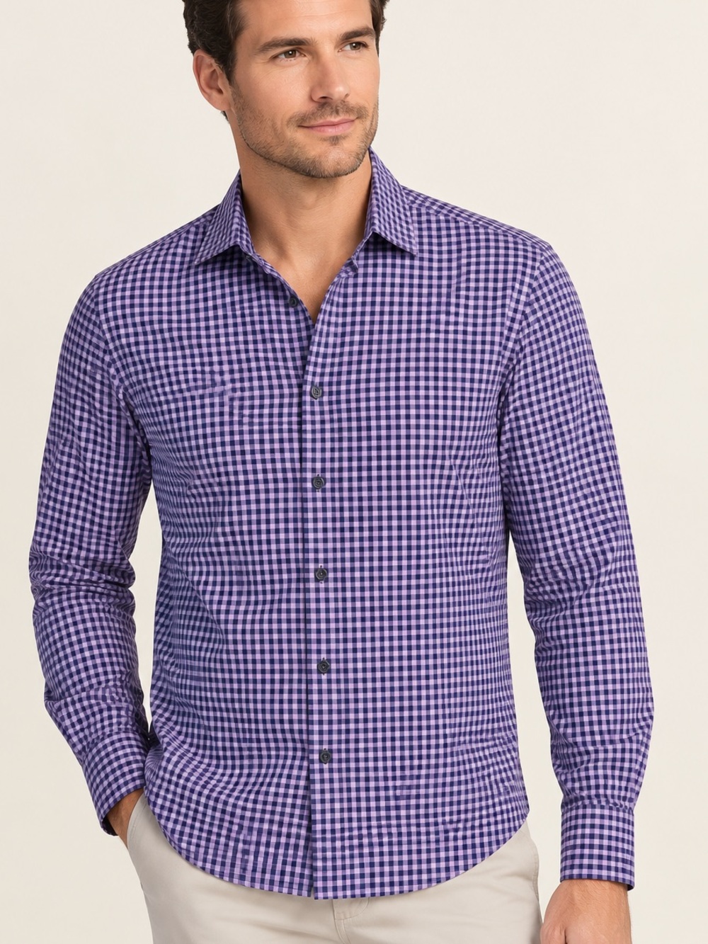Mizzen+Main Dress Shirt - Mizzen and Main - Size Medium